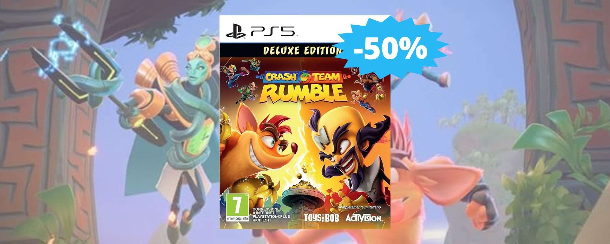 Crash Team Rumble per PS5: prezzo BOMBA su Amazon (-50%) Crash Team Rumble per PS5: prezzo BOMBA su Amazon (-50%)