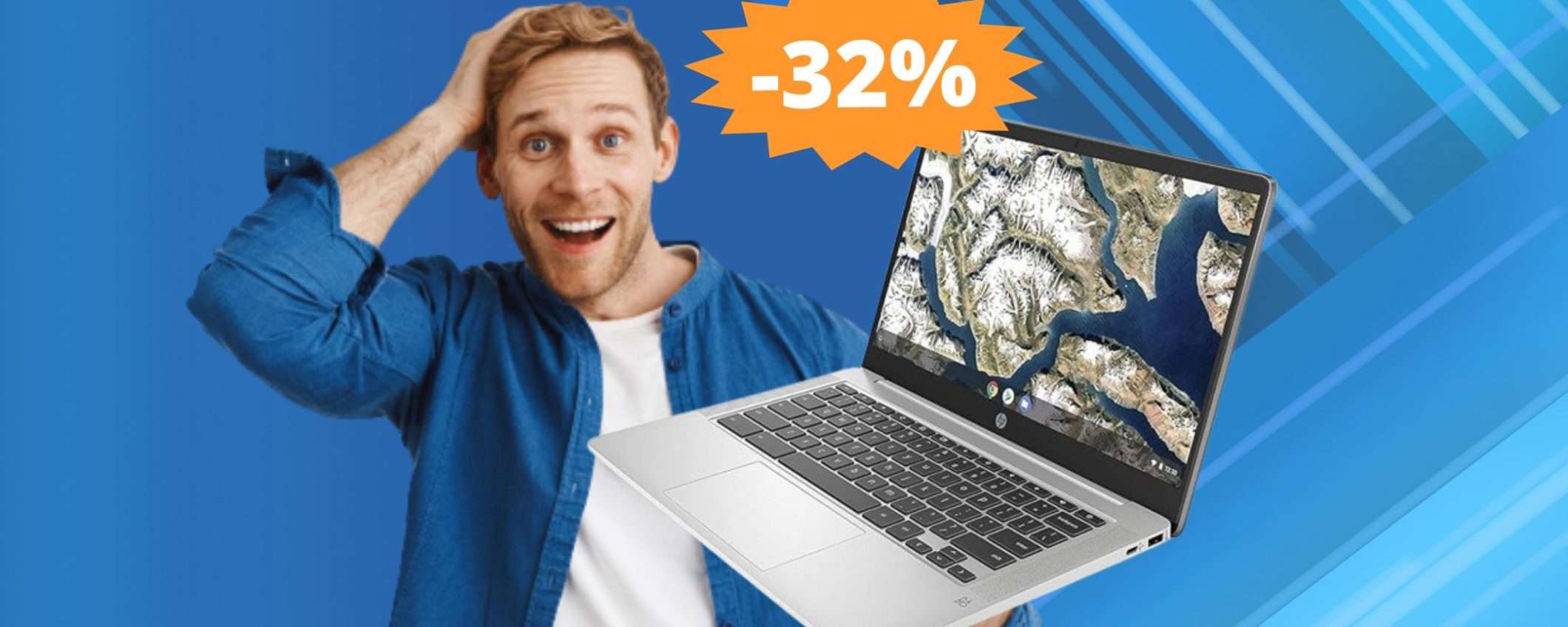 HP Chromebook 14a: MEGA sconto del 32% su Amazon HP Chromebook 14a: MEGA sconto del 32% su Amazon