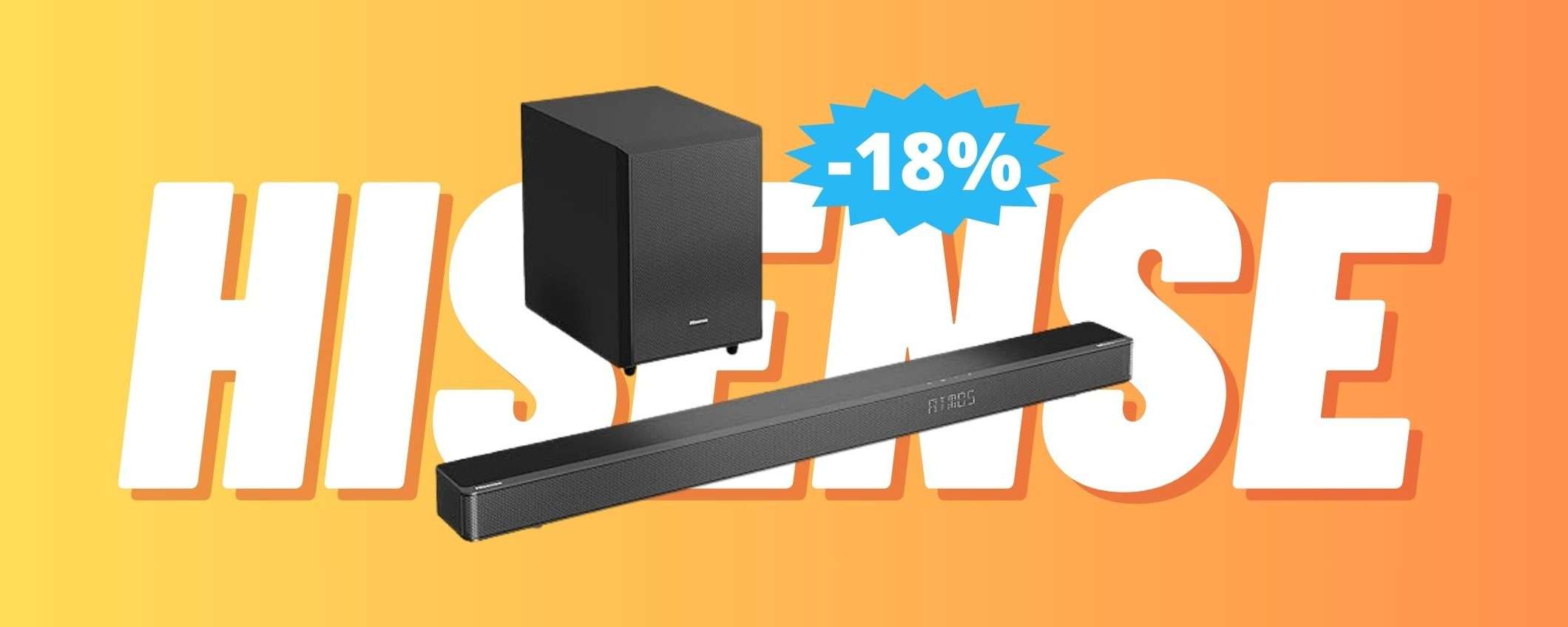 Soundbar Hisense AX3120G: SUPER sconto del 18% Soundbar Hisense AX3120G: SUPER sconto del 18%