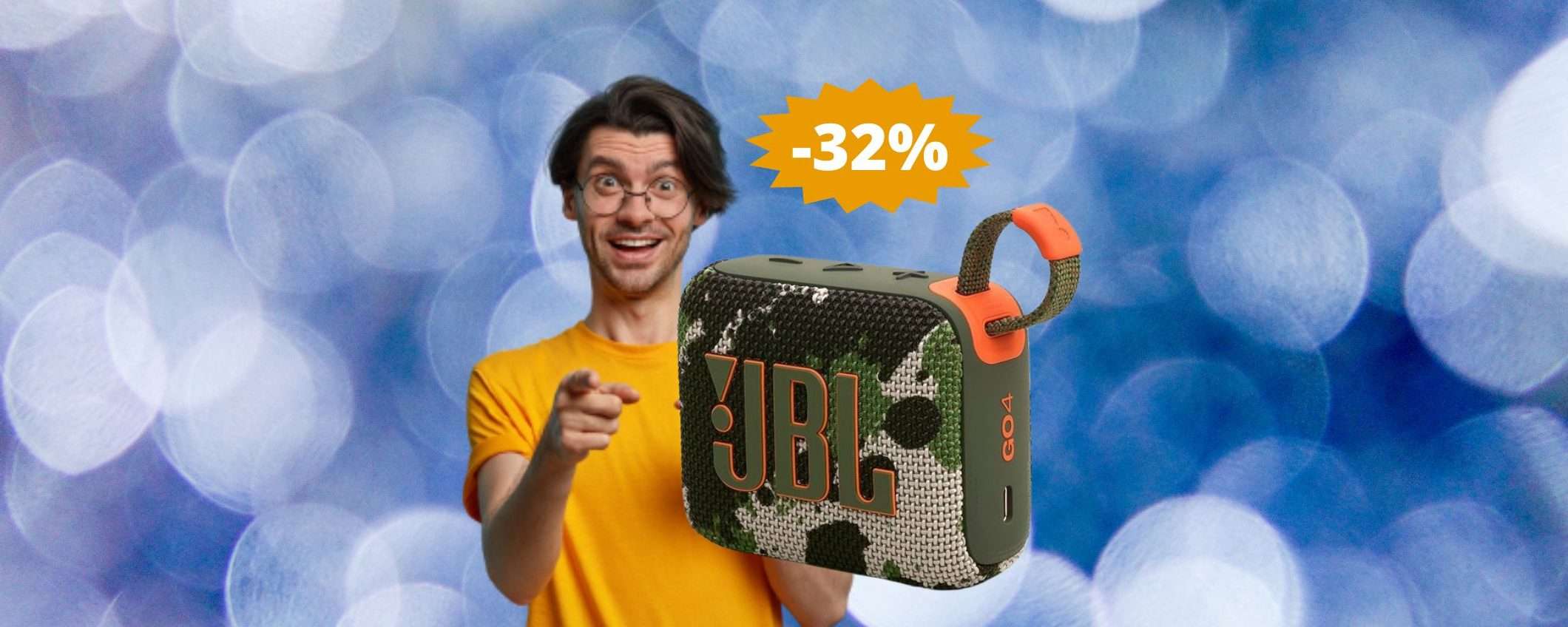 Speaker JBL GO 4: sconto IMPERDIBILE del 32% su Amazon Speaker JBL GO 4: sconto IMPERDIBILE del 32% su Amazon