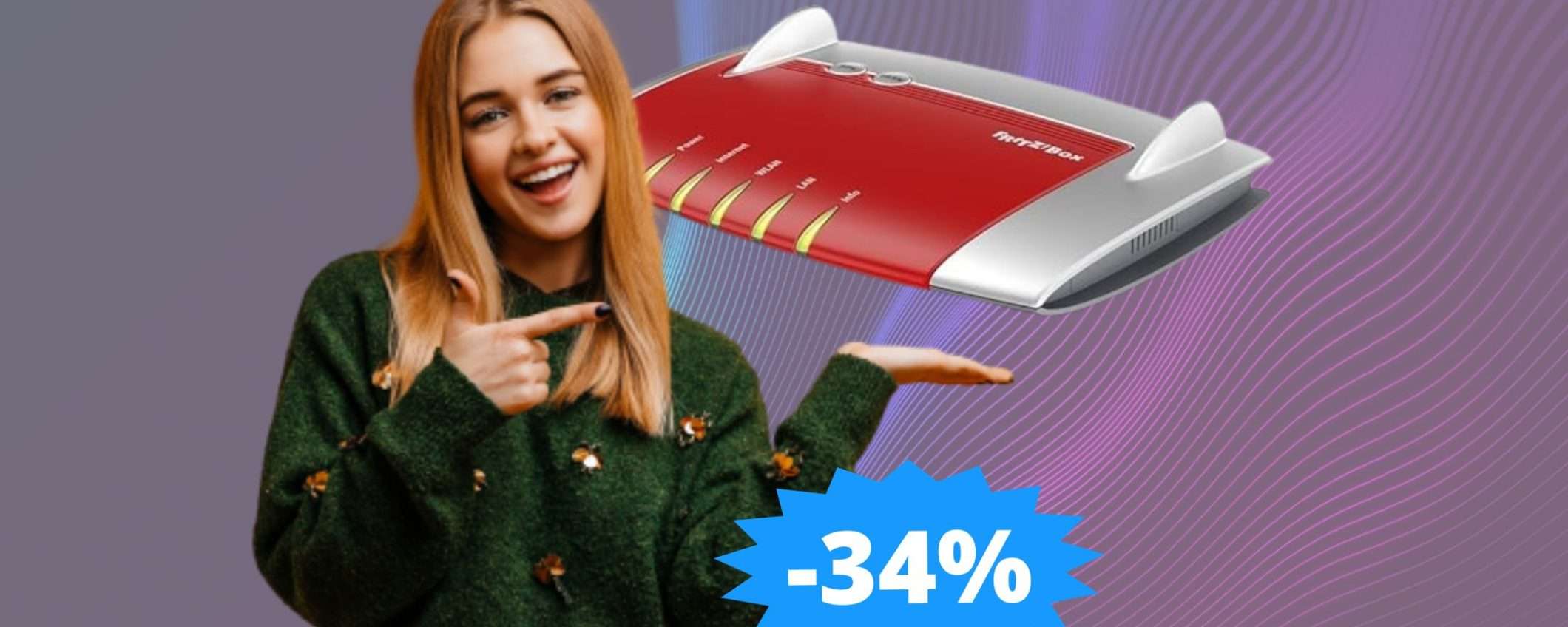 Modem AVM FRITZ!Box 4040: MEGA sconto del 34% su Amazon Modem AVM FRITZ!Box 4040: MEGA sconto del 34% su Amazon