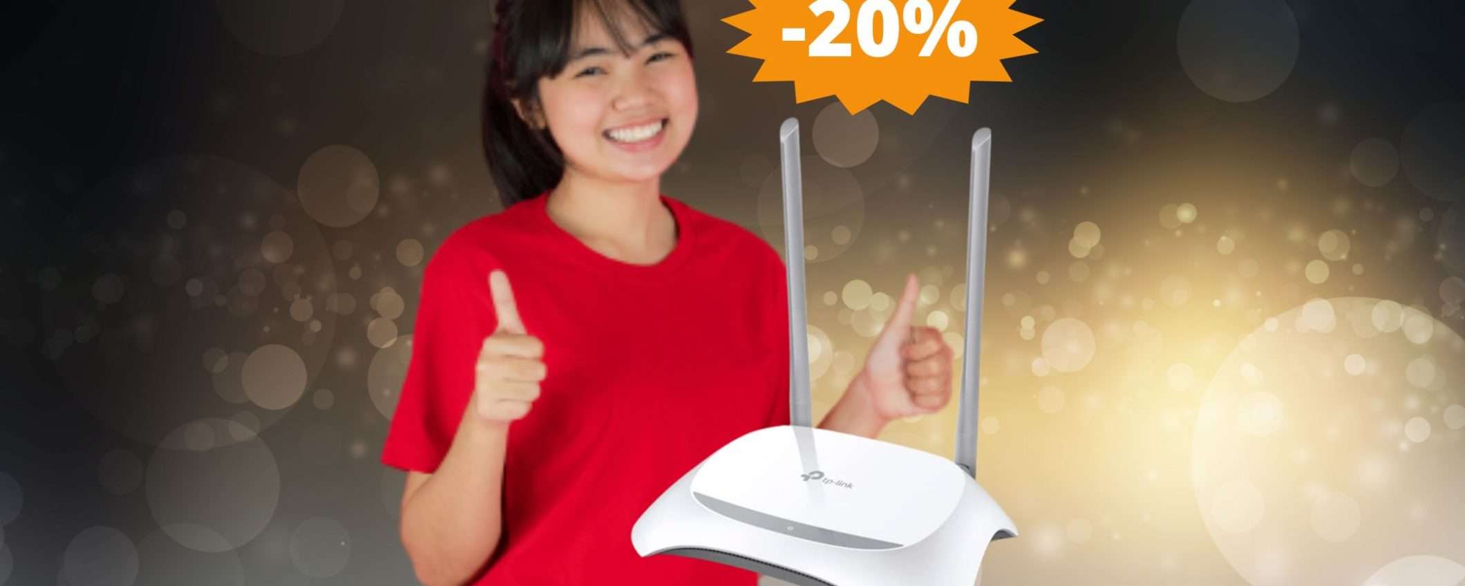 Modem TP-Link TL-WR840N: sconto ESCLUSIVO del 20% Modem TP-Link TL-WR840N: sconto ESCLUSIVO del 20%