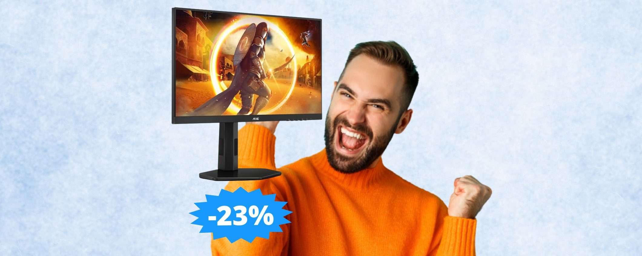 Monitor AOC Gaming 24G4X: SUPER sconto del 23% Monitor AOC Gaming 24G4X: SUPER sconto del 23%