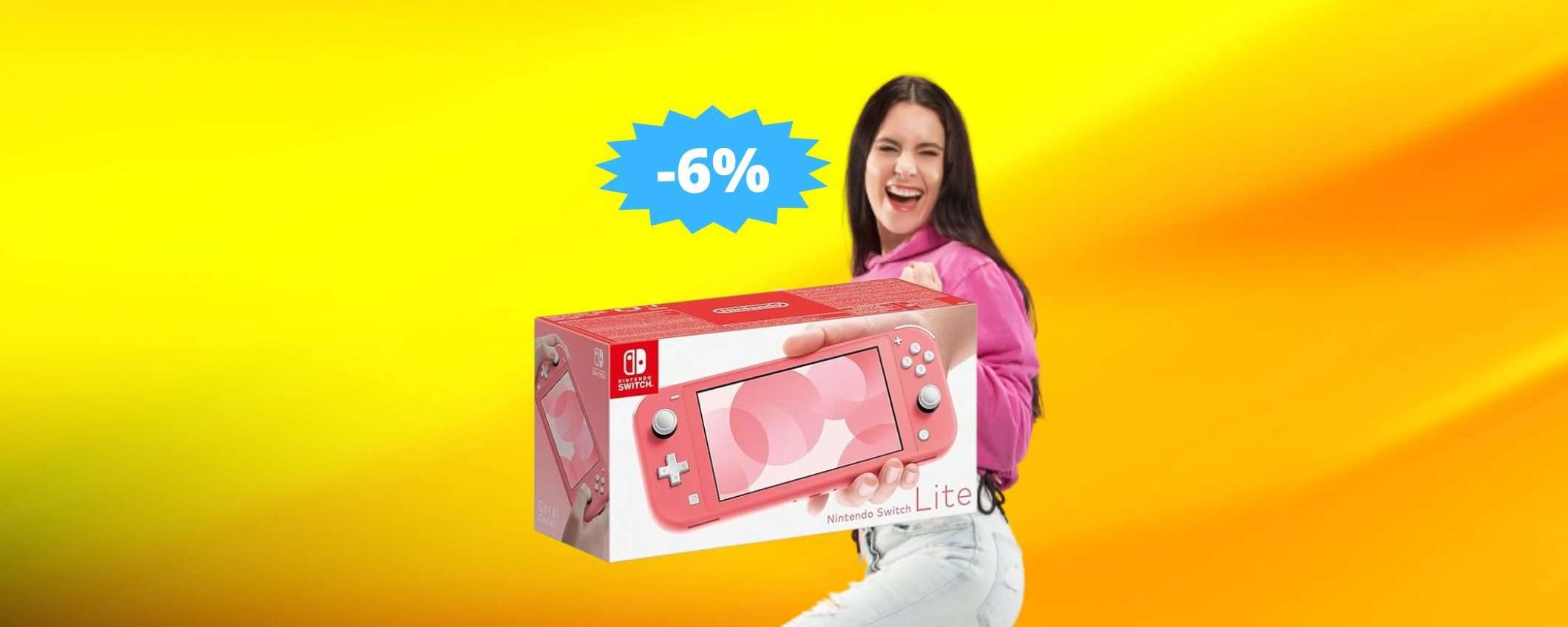 Nintendo Switch Lite Corallo: FINALMENTE in sconto su Amazon Nintendo Switch Lite Corallo: FINALMENTE in sconto su Amazon