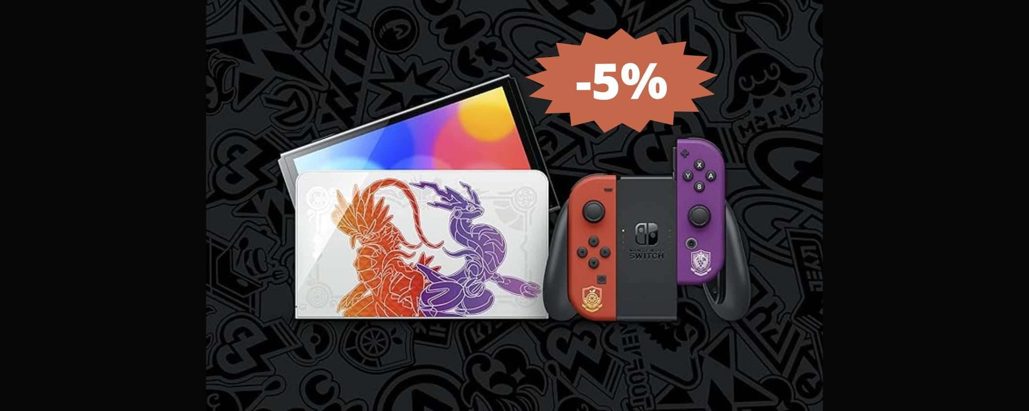 Nintendo Switch OLED Pokémon Scarlatto & Violetto in SCONTO Nintendo Switch OLED Pokémon Scarlatto & Violetto in SCONTO