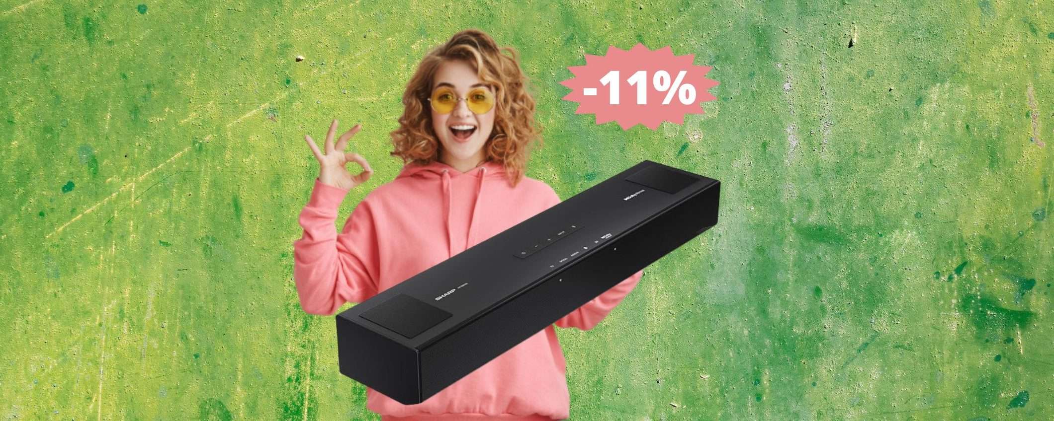 Soundbar Sharp HT-SB700: sconto ESCLUSIVO su Amazon (-11%)