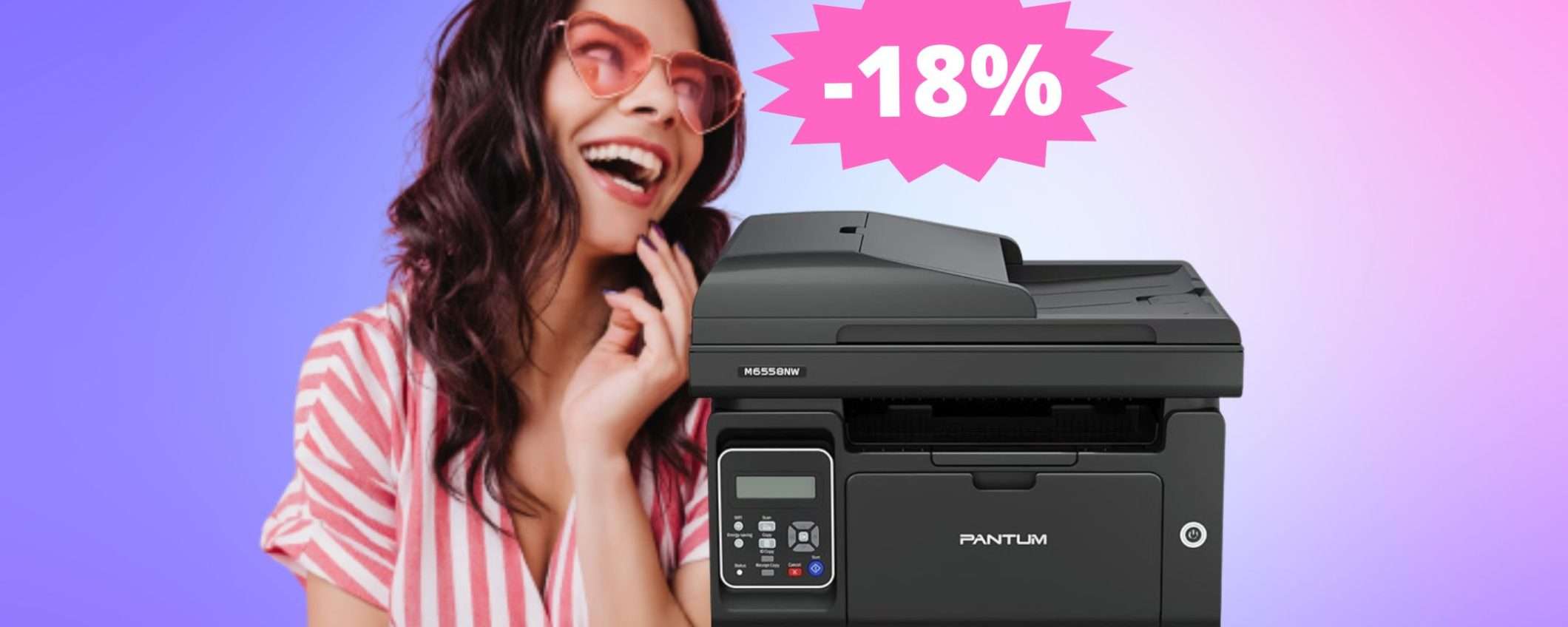 Stampante laser PANTUM: un'OCCASIONE da non perdere (-18%) Stampante laser PANTUM: un'OCCASIONE da non perdere (-18%)