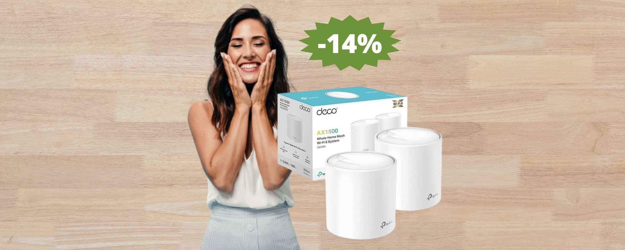 Router TP-Link Deco X1500: SUPER sconto del 14% Router TP-Link Deco X1500: SUPER sconto del 14%