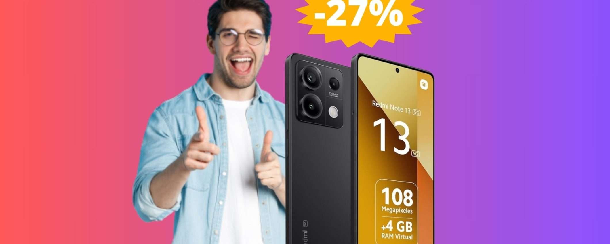 Xiaomi Redmi Note 13: sconto IMPERDIBILE del 27% su Amazon Xiaomi Redmi Note 13: sconto IMPERDIBILE del 27% su Amazon