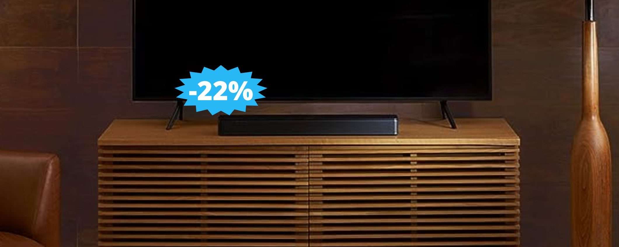 Soundbar Bose: sconto IMPERDIBILE del 22% su Amazon Soundbar Bose: sconto IMPERDIBILE del 22% su Amazon