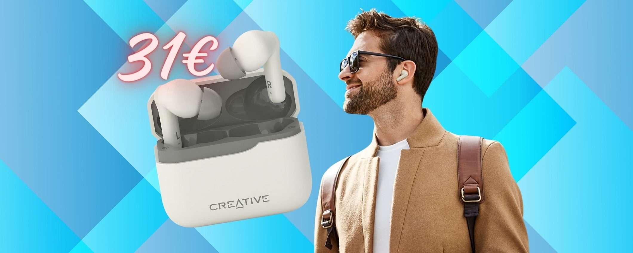 CREATIVE Zen Air Plus: auricolari TOP con cancellazione rumore a 31€ CREATIVE Zen Air Plus: auricolari TOP con cancellazione rumore a 31€