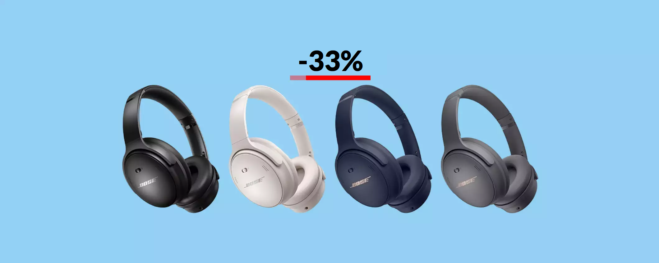 Cuffie Bose QuietComfort: lo SCONTO che aspettavi è qui (-130€) Cuffie Bose QuietComfort: lo SCONTO che aspettavi è qui (-130€)