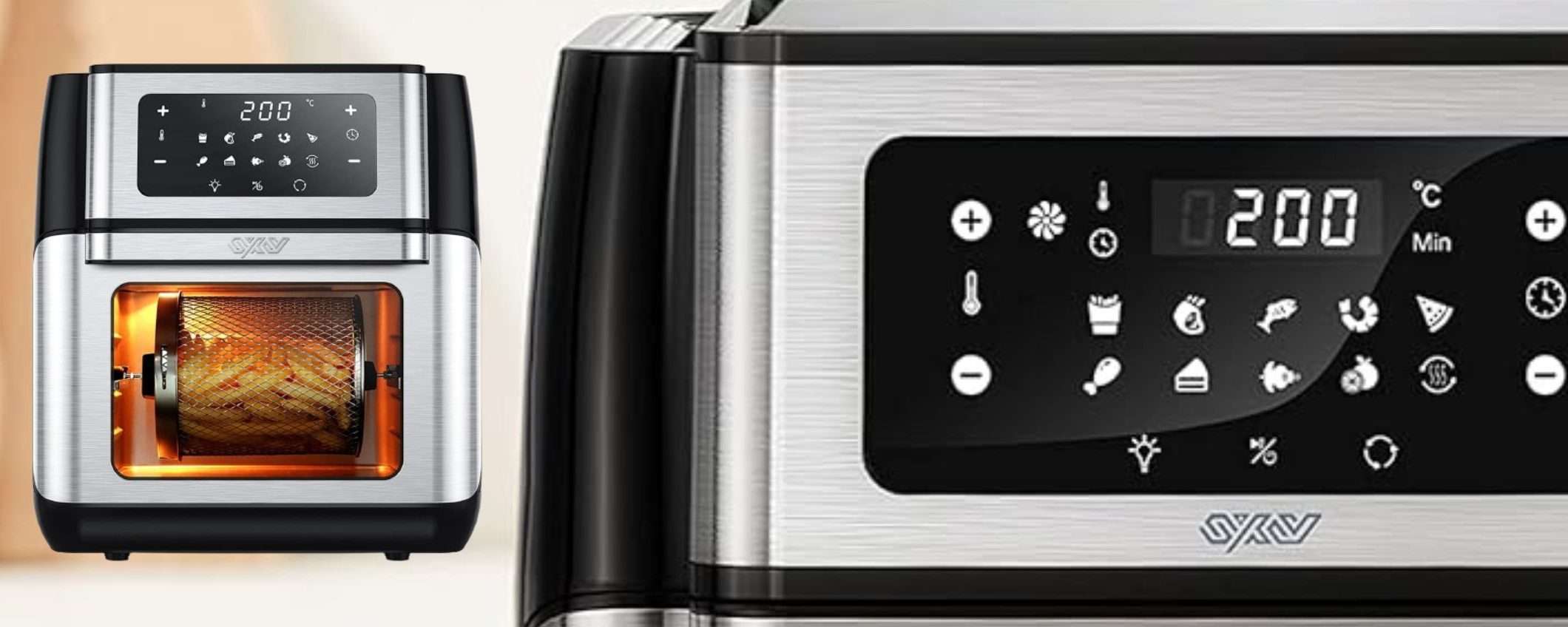 Friggitrice ad aria GIGANTE 10 litri con accessori: quasi METÀ PREZZO (94€) Friggitrice ad aria GIGANTE 10 litri con accessori: quasi METÀ PREZZO (94€)
