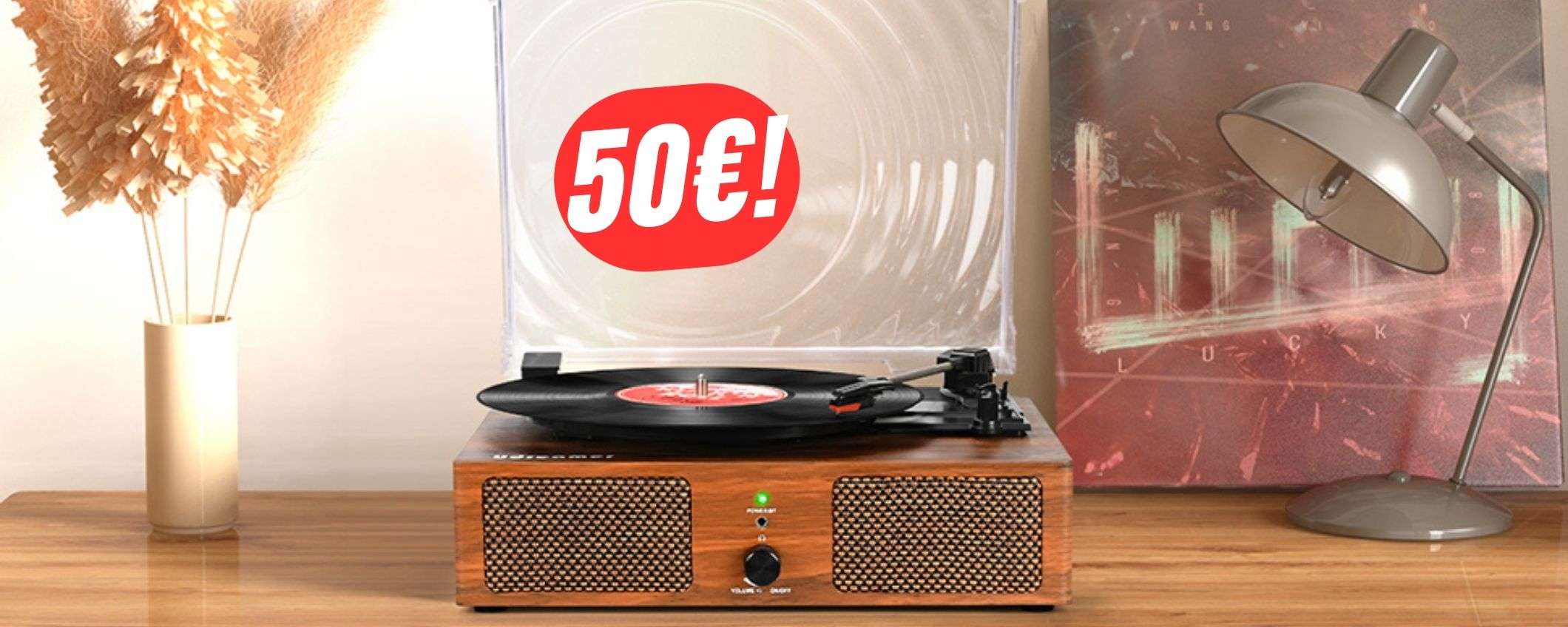 Ascolta tutti i tuoi vinili con il GIRADISCHI in OFFERTA LAMPO (solo 50€!) Ascolta tutti i tuoi vinili con il GIRADISCHI in OFFERTA LAMPO (solo 50€!)