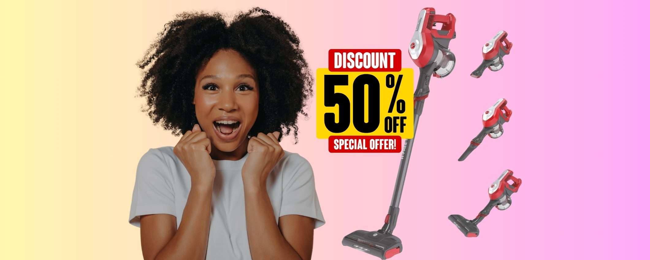Hoover: scopa elettrica (quasi) al MINIMO STORICO Amazon (-50%) Hoover: scopa elettrica (quasi) al MINIMO STORICO Amazon (-50%)