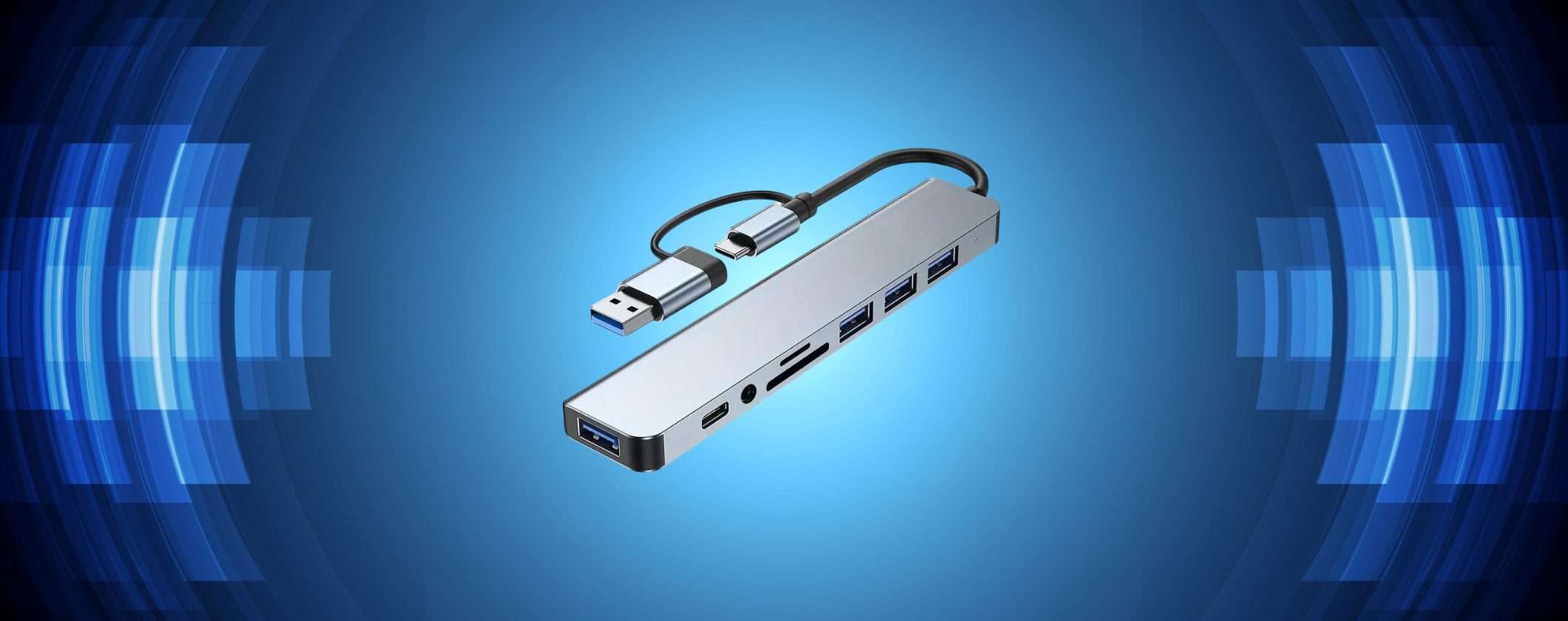 Hub 8 in 1 TOP QUALITY a soli 10€ in OFFERTA SPECIALE Hub 8 in 1 TOP QUALITY a soli 10€ in OFFERTA SPECIALE