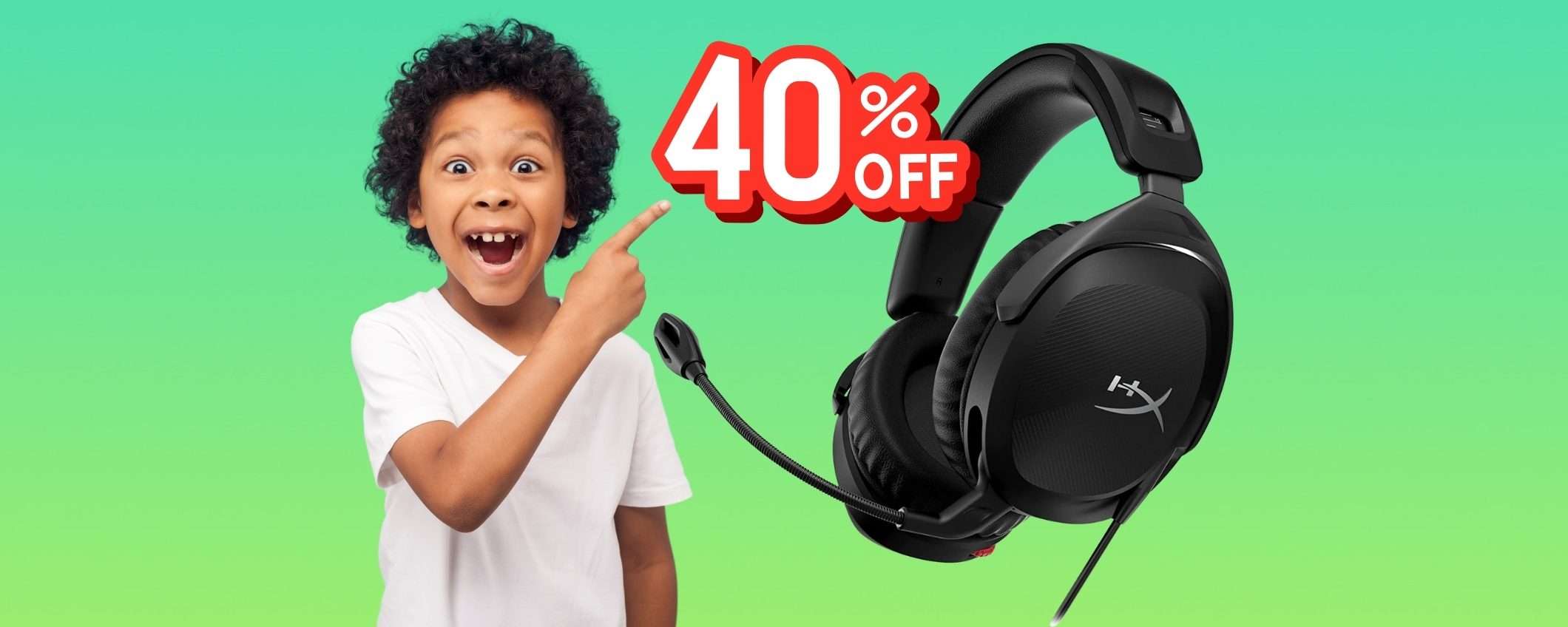HyperX Cloud Stinger II: cuffie da Gaming in OFFERTA al 40% in MENO HyperX Cloud Stinger II: cuffie da Gaming in OFFERTA al 40% in MENO