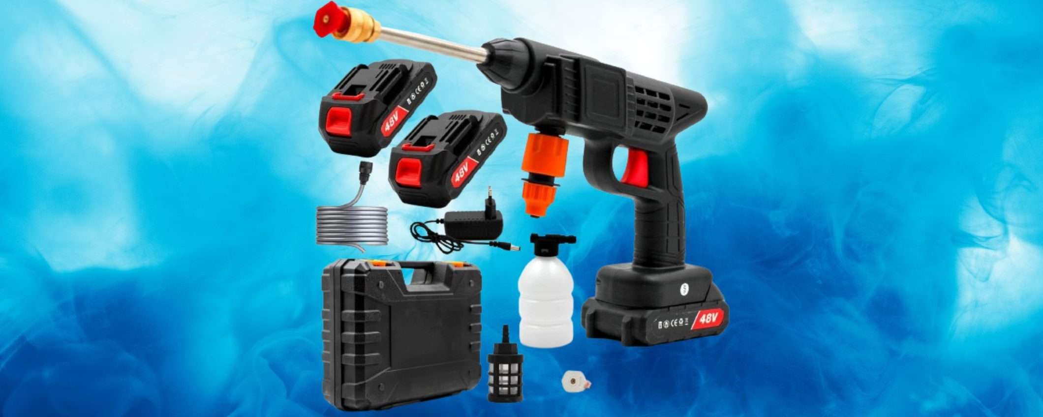 Idropulitrice a 38€ su Amazon, promo WOW: kit con 2 batterie accessori Idropulitrice a 38€ su Amazon, promo WOW: kit con 2 batterie accessori