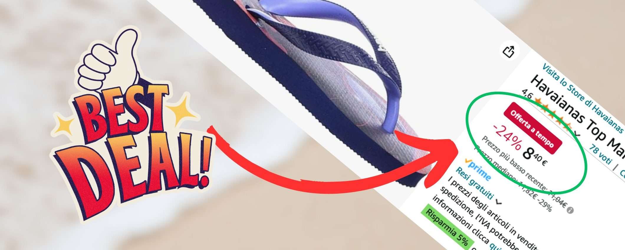 Infradito Havaianas da 8,40€ su Amazon: SVENDITA FOLLE, sconti fino al 53% Infradito Havaianas da 8,40€ su Amazon: SVENDITA FOLLE, sconti fino al 53%