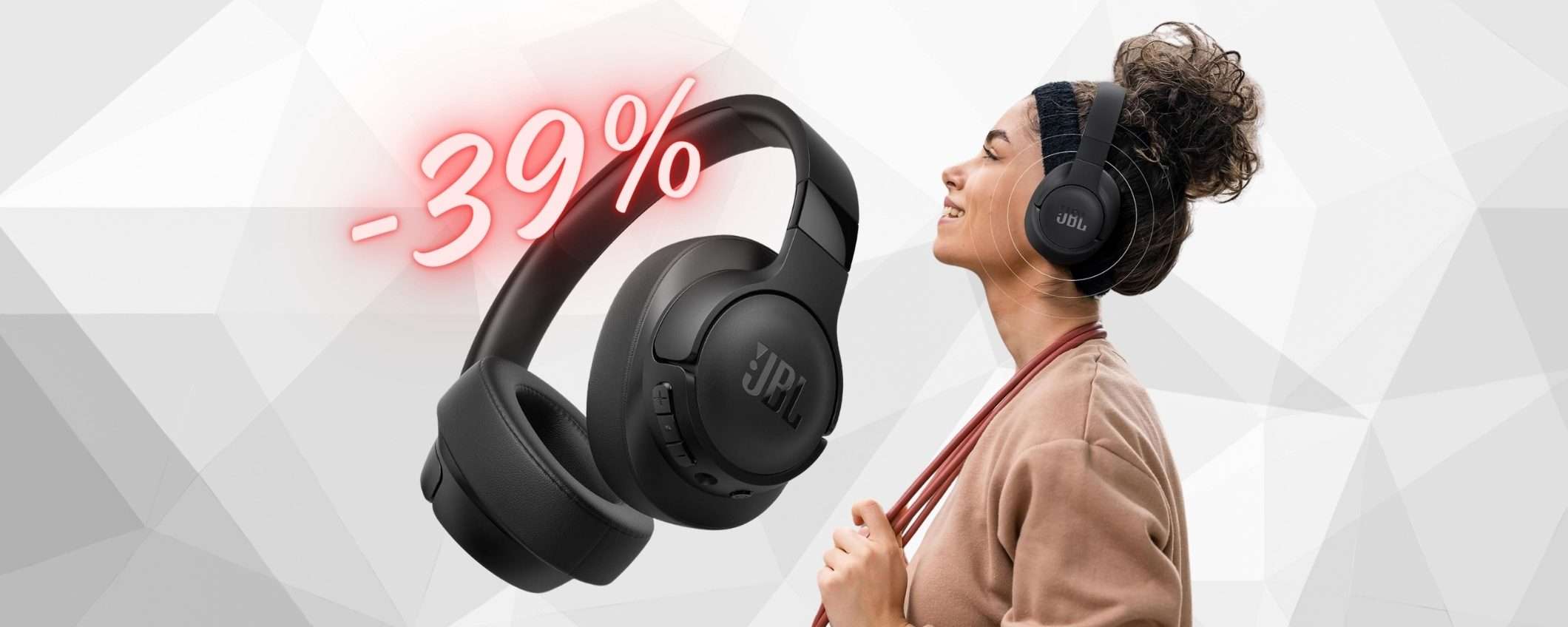 JBL TUNE 720BT: leggere, connessione multipla e 76h di suono (-39%) JBL TUNE 720BT: leggere, connessione multipla e 76h di suono (-39%)