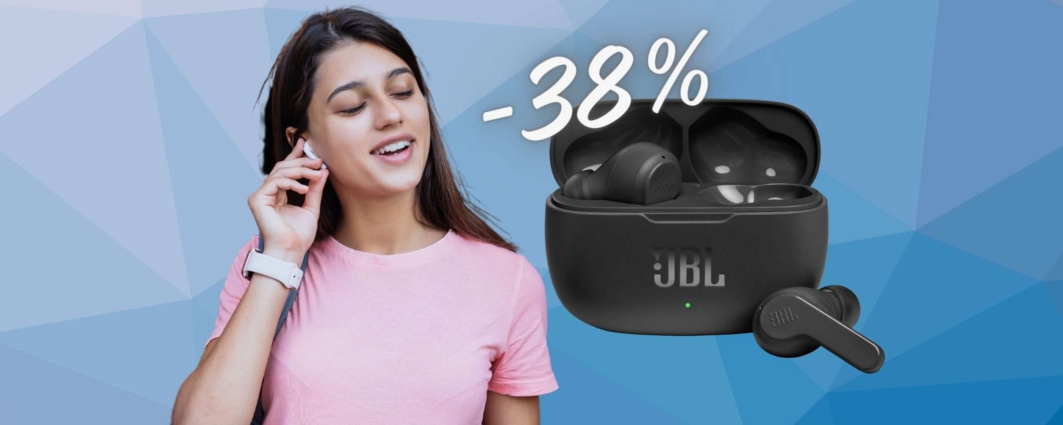 JBL Wave 200TWS: auricolari wireless TOP a PREZZO HOT (-38% Amazon) JBL Wave 200TWS: auricolari wireless TOP a PREZZO HOT (-38% Amazon)
