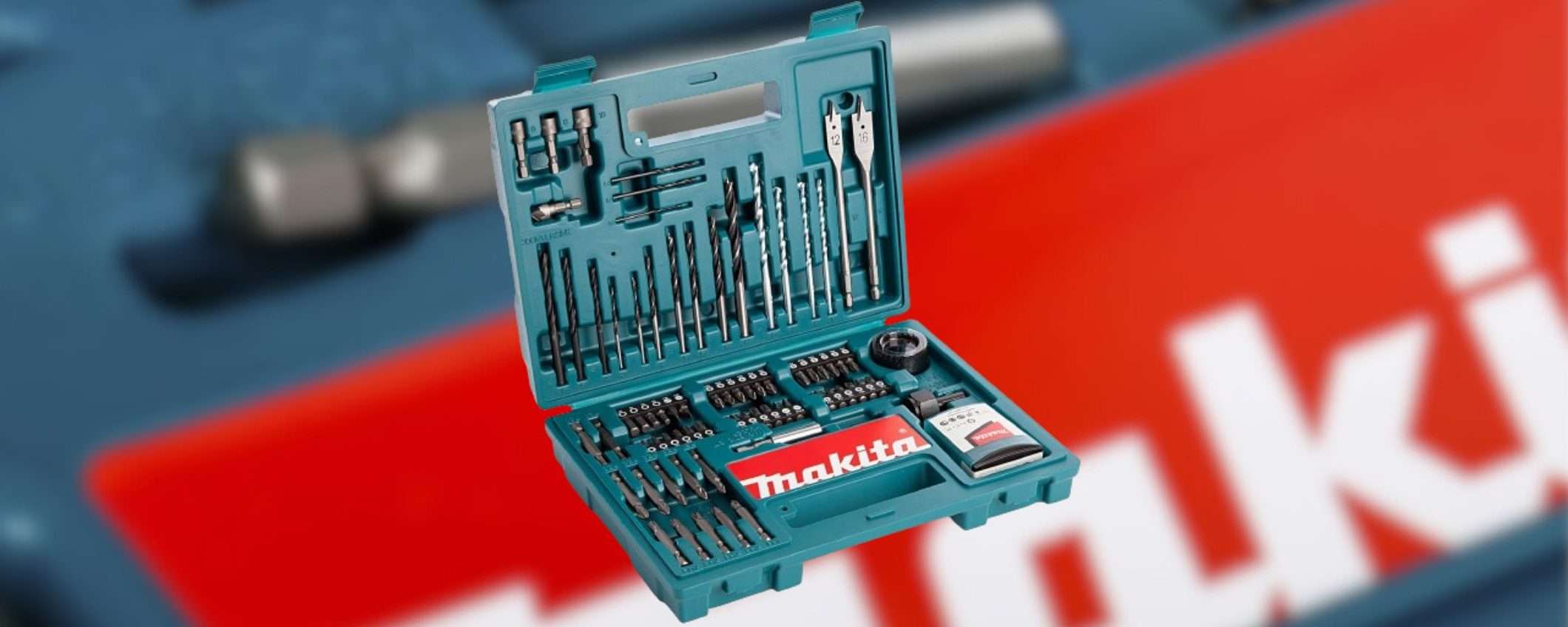 Makita SVENDE TUTTO su Amazon: sconto 49% per il SUPER kit 100 in 1 (27€) Makita SVENDE TUTTO su Amazon: sconto 49% per il SUPER kit 100 in 1 (27€)