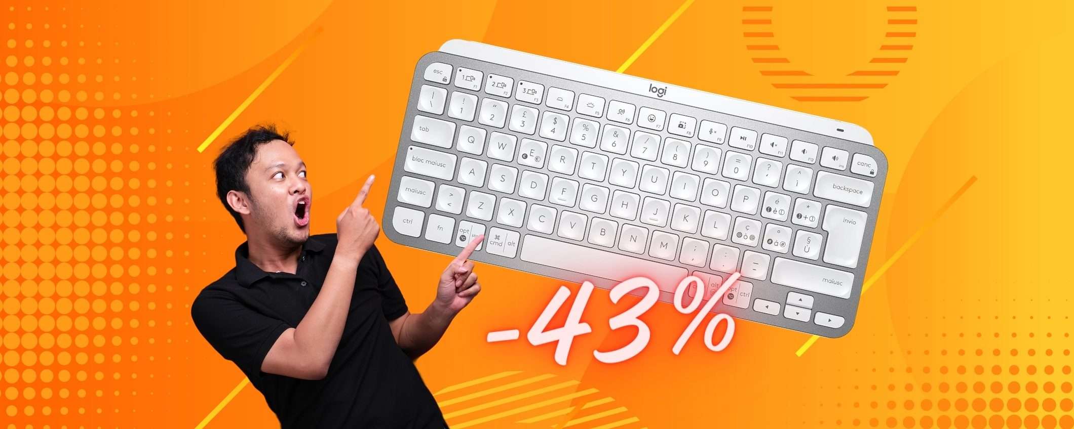 Logitech MX Keys Mini: la tastiera compatta che NON HA RIVALI (-43%) Logitech MX Keys Mini: la tastiera compatta che NON HA RIVALI (-43%)