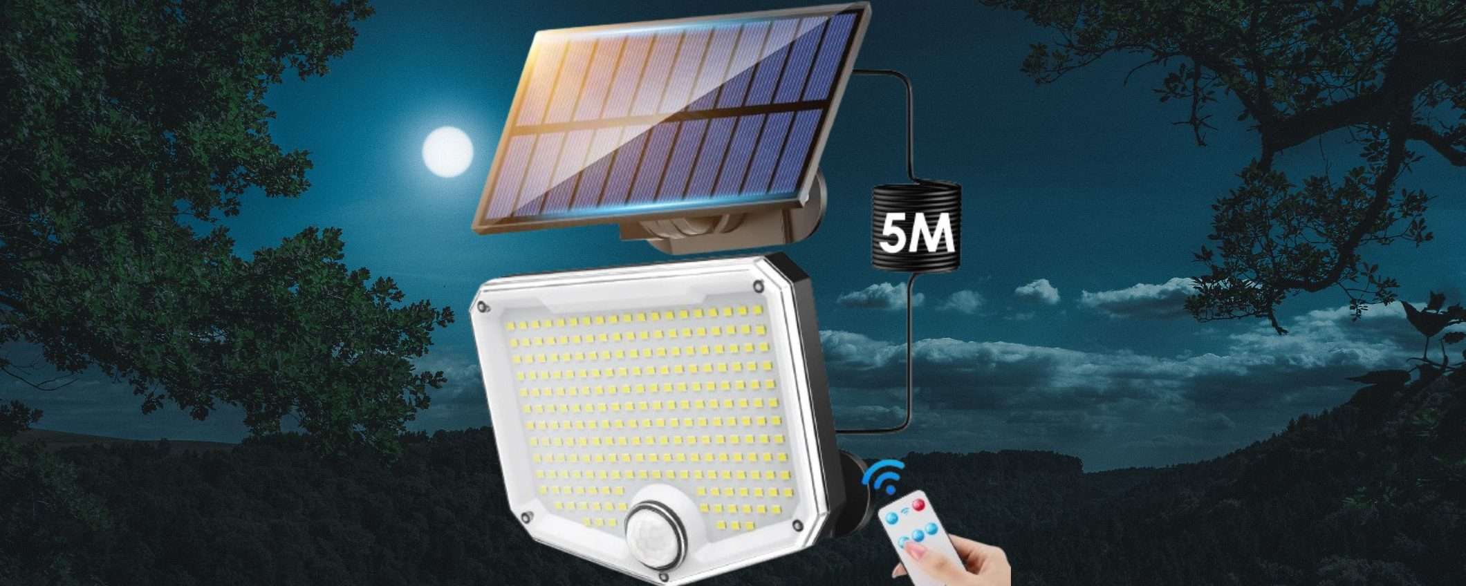 Faro solare 222 LED a 11€ su Amazon: una BESTIA per illuminare GRATIS (-40%) Faro solare 222 LED a 11€ su Amazon: una BESTIA per illuminare GRATIS (-40%)