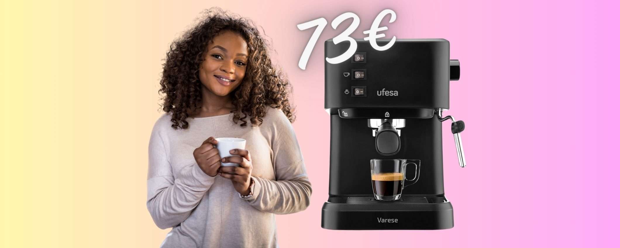 Macchina Caffè e Cappuccino a un PREZZO da FAVOLA, su Amazon a 73€ Macchina Caffè e Cappuccino a un PREZZO da FAVOLA, su Amazon a 73€