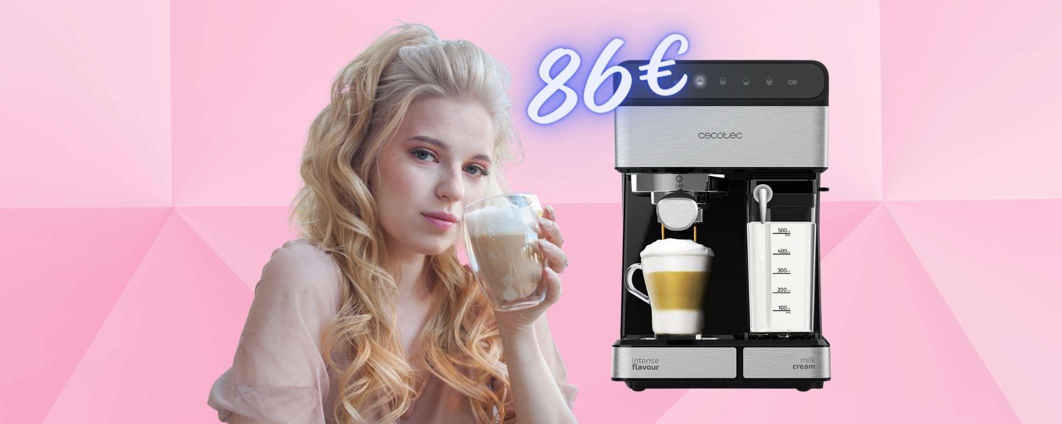 Macchina da caffè e funzione automatica per cappuccino a SOLI 86€ Macchina da caffè e funzione automatica per cappuccino a SOLI 86€