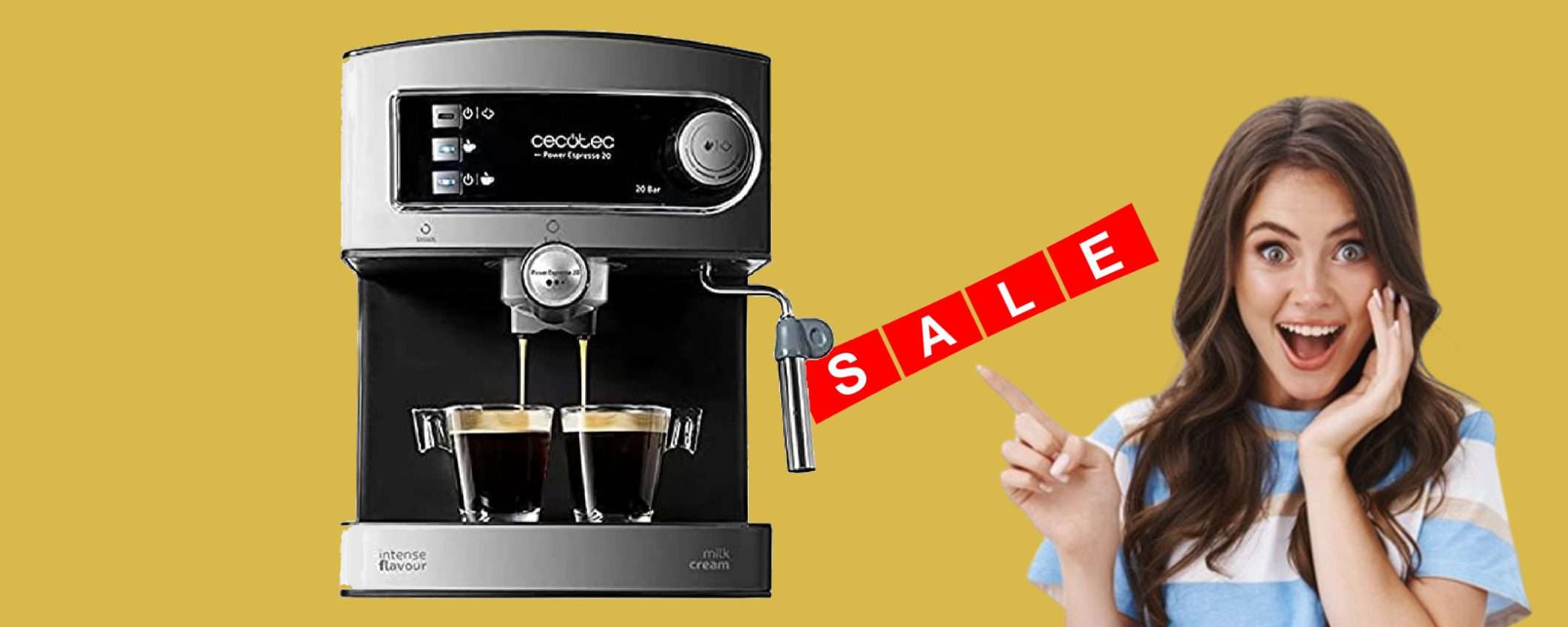 Macchina da caffè Power Espresso in sconto WOW a soli 69€ Macchina da caffè Power Espresso in sconto WOW a soli 69€
