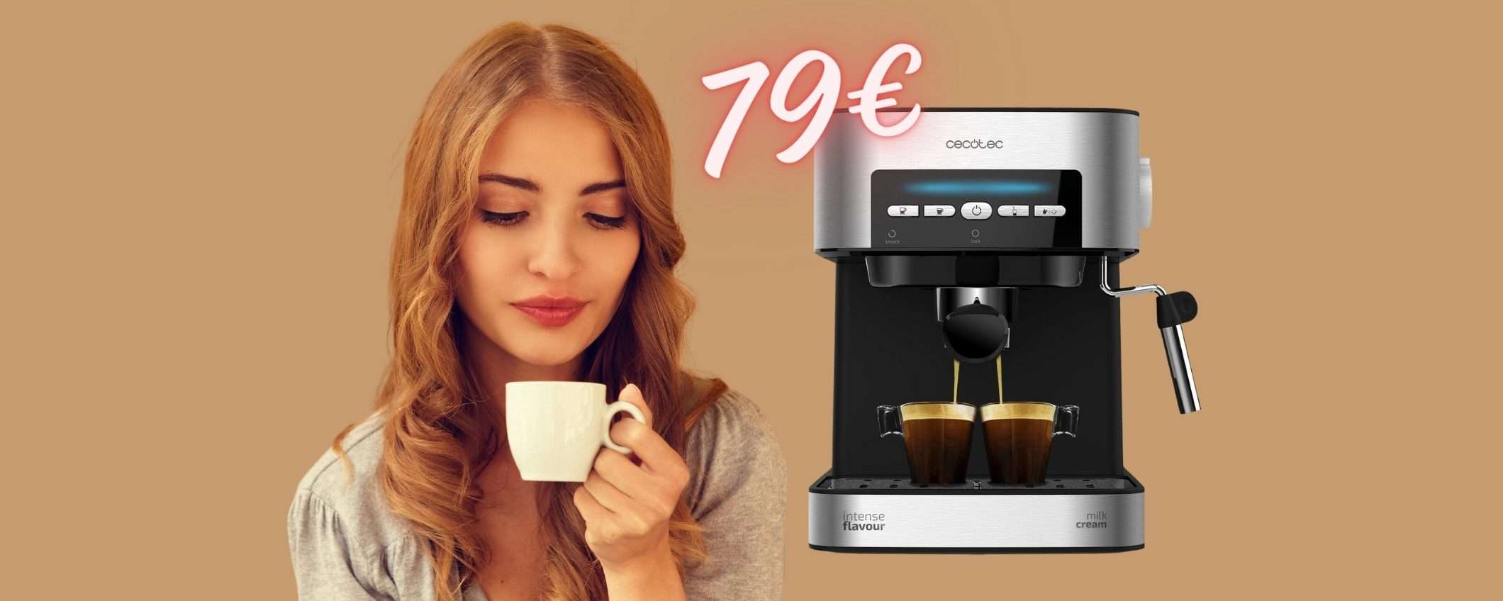 Macchina per espresso: il caffè come al bar quando vuoi a SOLI 79€ Macchina per espresso: il caffè come al bar quando vuoi a SOLI 79€