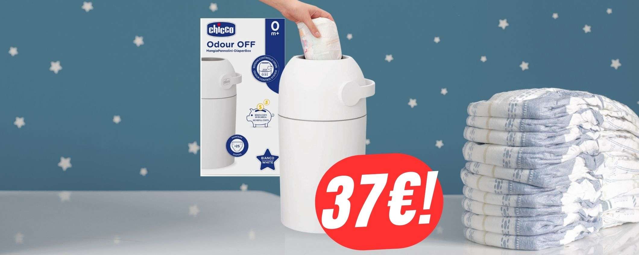 Cattivi odori? Addio con il MANGIAPANNOLINI Chicco in OFFERTA (-28€!) Cattivi odori? Addio con il MANGIAPANNOLINI Chicco in OFFERTA (-28€!)