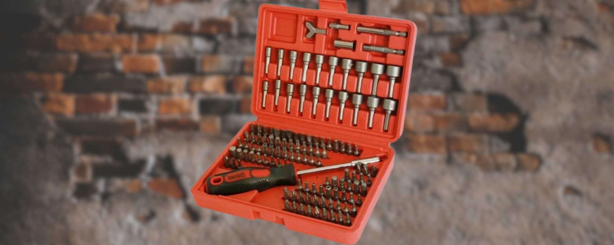 Gigantesco kit 122 in 1 a 18€ con custodia GRATIS: eccellente affare