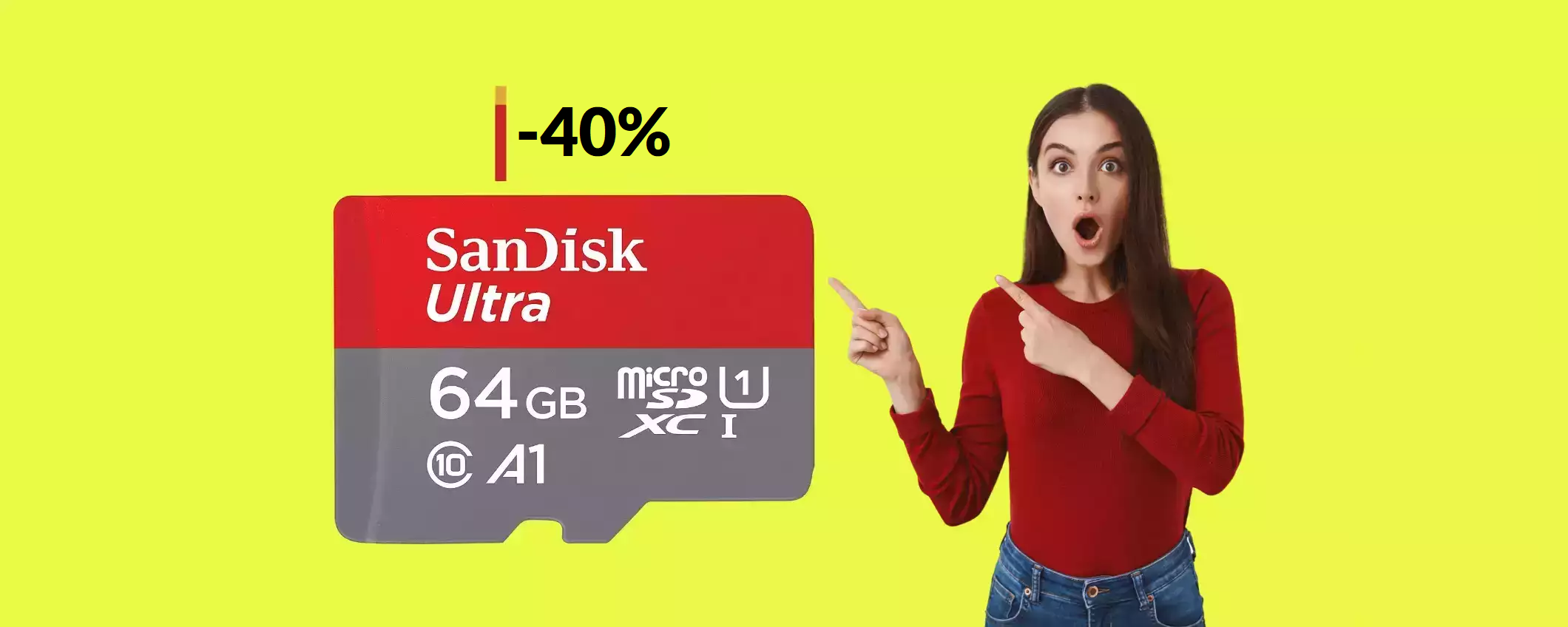 MicroSD SanDisk dalla velocità FENOMENALE a poco più di 10€