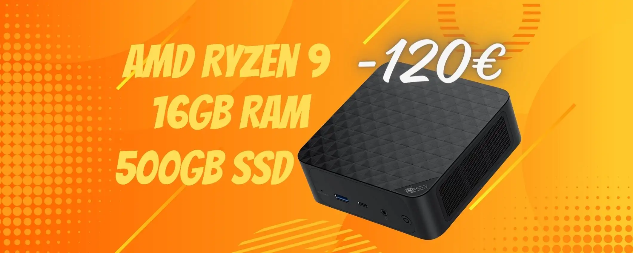 Mini PC Beelink con Ryzen 9, 16GB di RAM e SSD da 500GB (-120€) Mini PC Beelink con Ryzen 9, 16GB di RAM e SSD da 500GB (-120€)