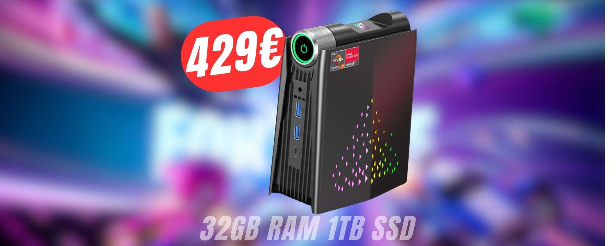 Questo MINI-PC fa girare Fortnite a 65FPS e costa 429€ grazie allo SCONTO+COUPON! Questo MINI-PC fa girare Fortnite a 65FPS e costa 429€ grazie allo SCONTO+COUPON!