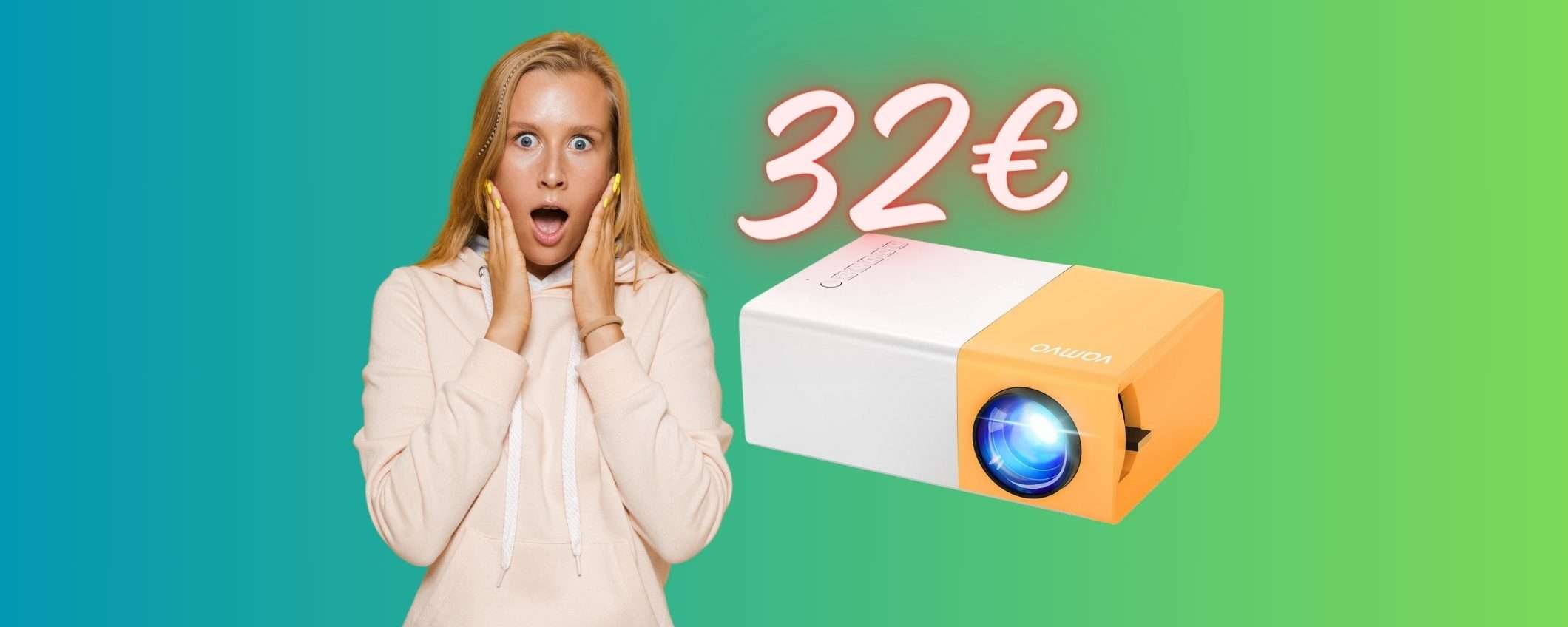 Mini proiettore FHD 1080p: trasforma ogni parete in un CINEMA con 32€ Mini proiettore FHD 1080p: trasforma ogni parete in un CINEMA con 32€