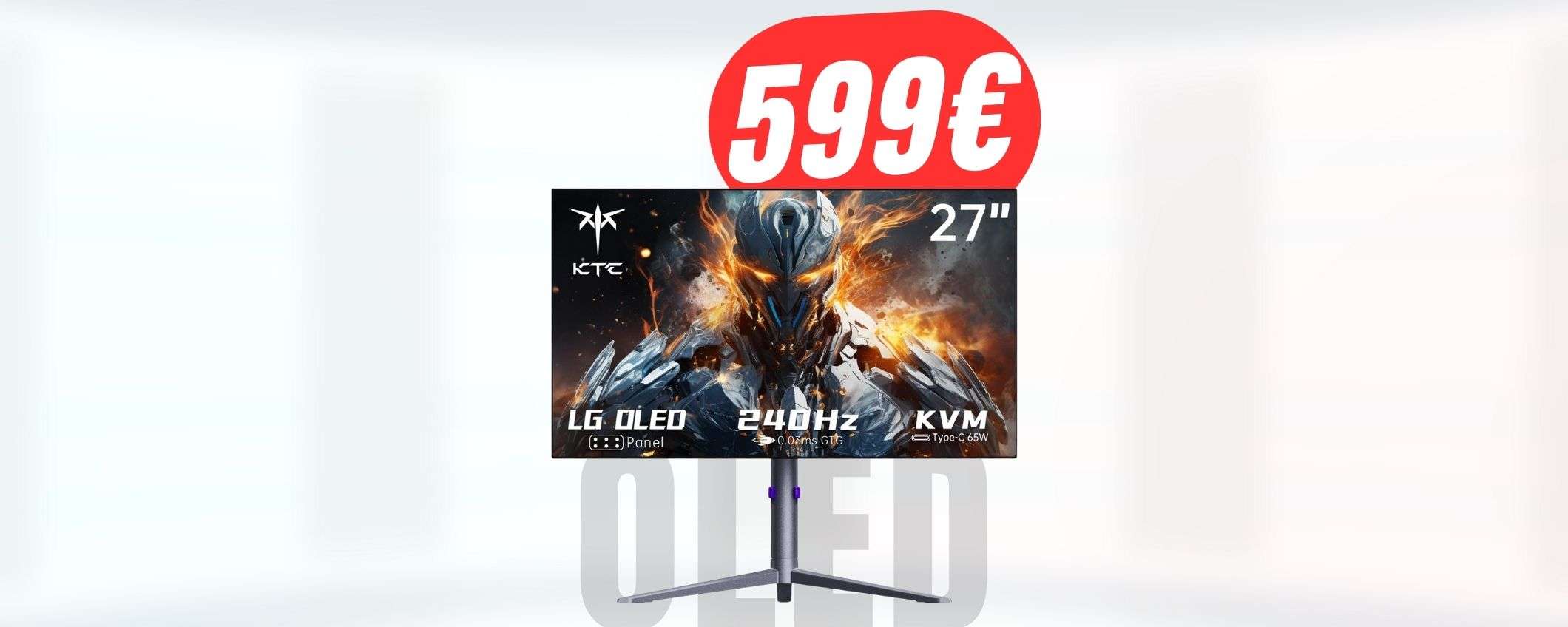 Con questo COUPON pagherai il MONITOR OLED -100€ in meno! Con questo COUPON pagherai il MONITOR OLED -100€ in meno!