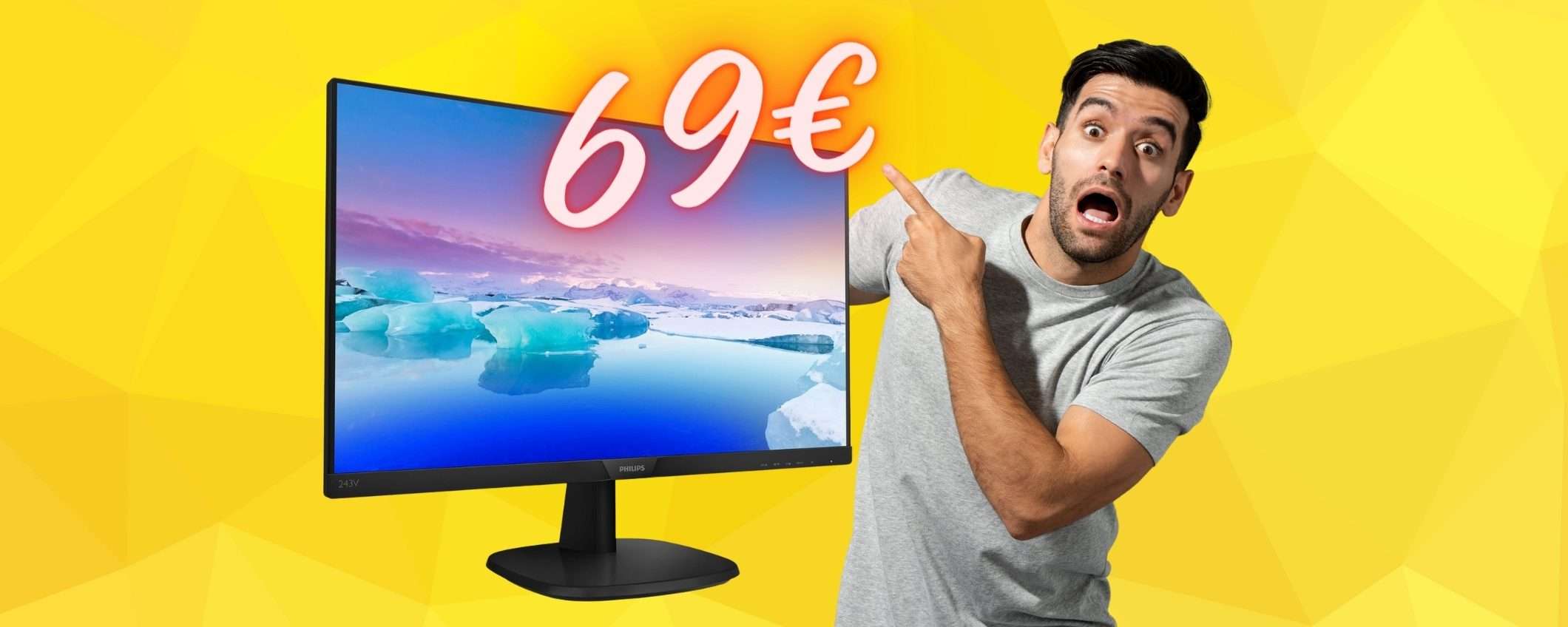 Monitor Philips da 24 pollici oggi tuo al PREZZO BOMBA di 69€ (Amazon) Monitor Philips da 24 pollici oggi tuo al PREZZO BOMBA di 69€ (Amazon)