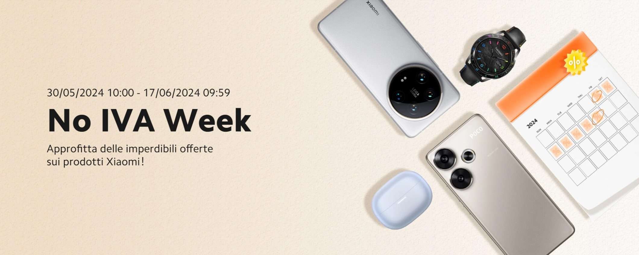 Da Xiaomi inizia l'ultima settimana della No IVA Week Da Xiaomi inizia l'ultima settimana della No IVA Week