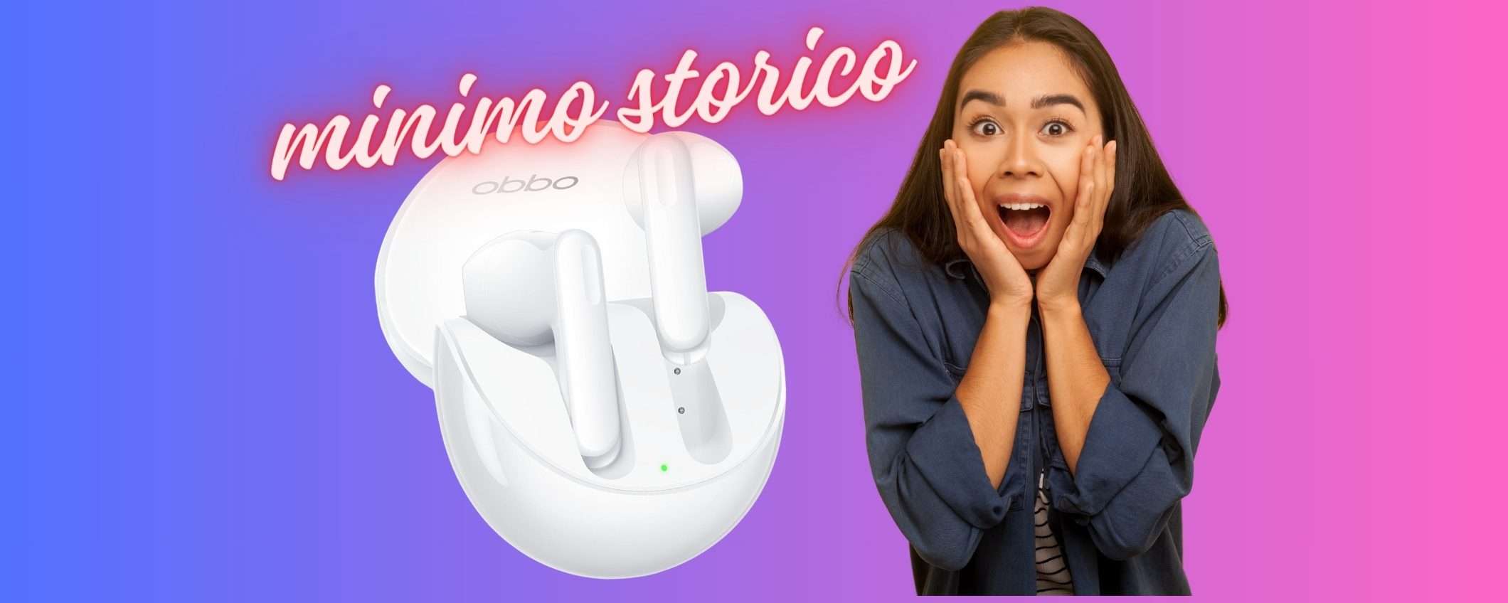 OPPO Enco Air3 al MINIMO STORICO su Amazon, da prendere al VOLO (-41%) OPPO Enco Air3 al MINIMO STORICO su Amazon, da prendere al VOLO (-41%)