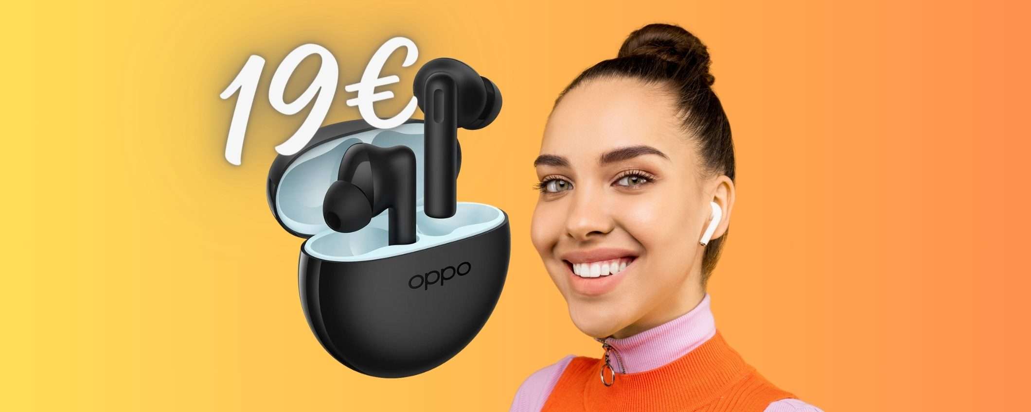 OPPO Enco Buds2 a MENO di 20€, auricolari wireless a prezzo SHOCK OPPO Enco Buds2 a MENO di 20€, auricolari wireless a prezzo SHOCK