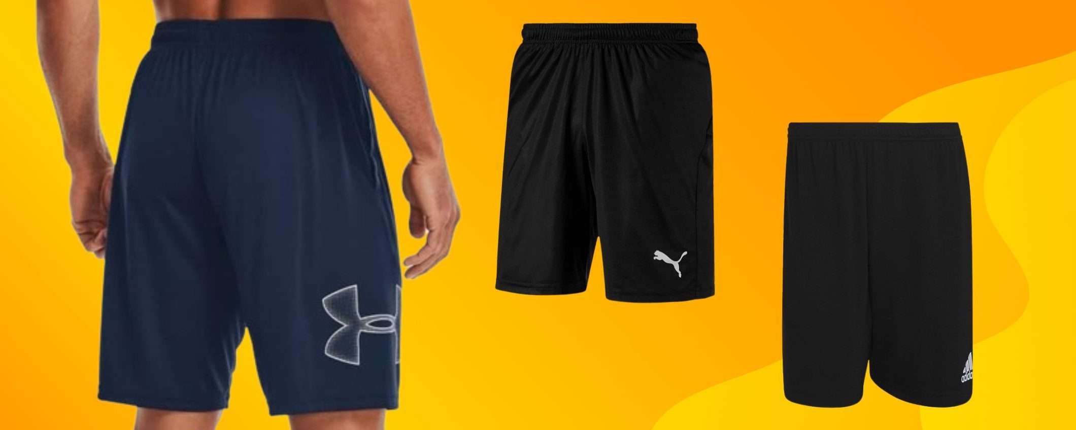 Pantaloncini FIRMATI da 11,99€ su Amazon: Adidas, Nike, Puma e non solo