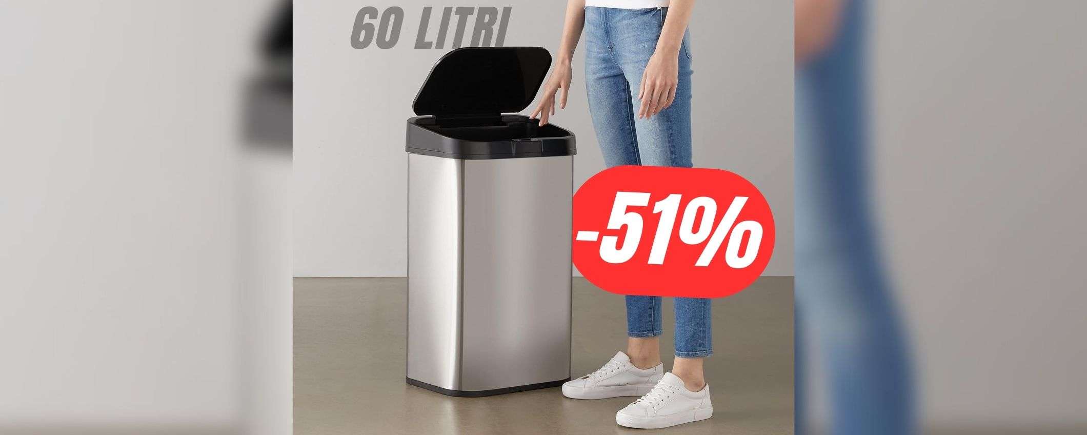Sconto folle (-51%) per il CESTINO che si APRE da SOLO! Sconto folle (-51%) per il CESTINO che si APRE da SOLO!