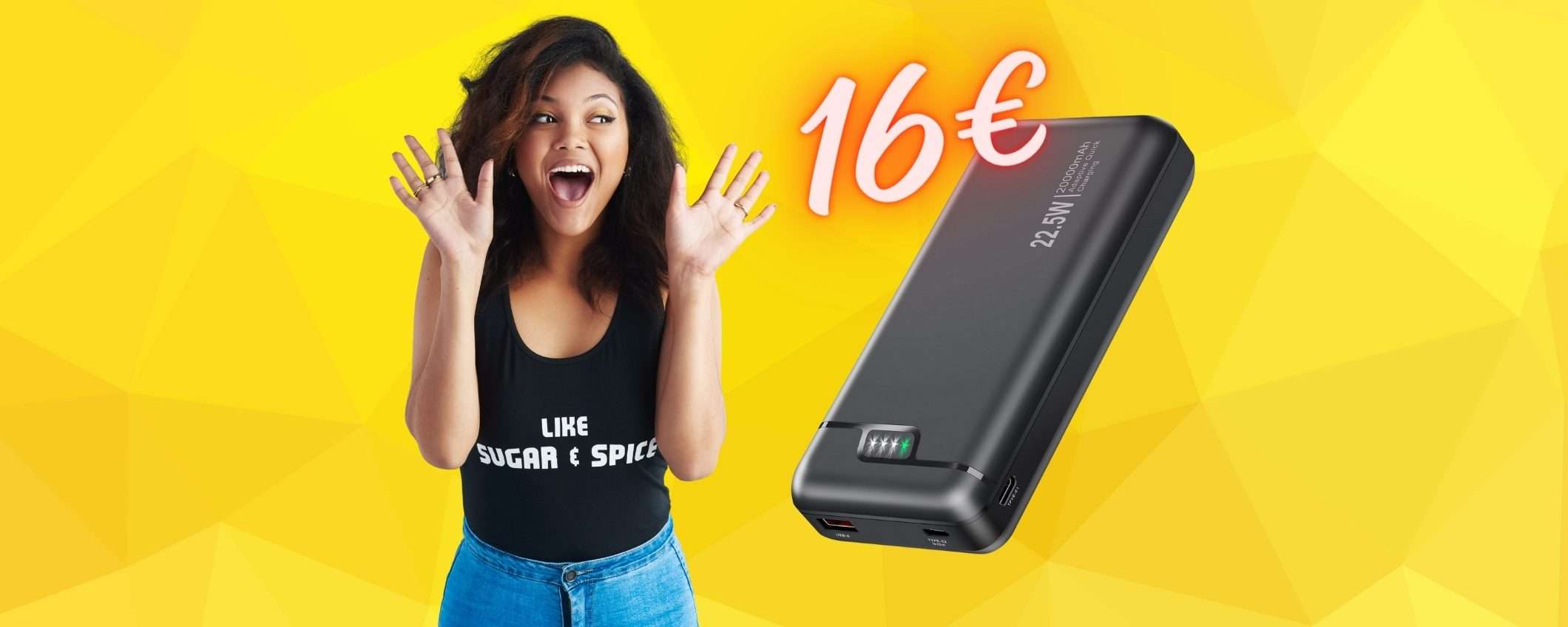 Power Bank da 20000 mAh e 3 uscite (quasi) a METÀ PREZZO, ora 16€ Power Bank da 20000 mAh e 3 uscite (quasi) a METÀ PREZZO, ora 16€