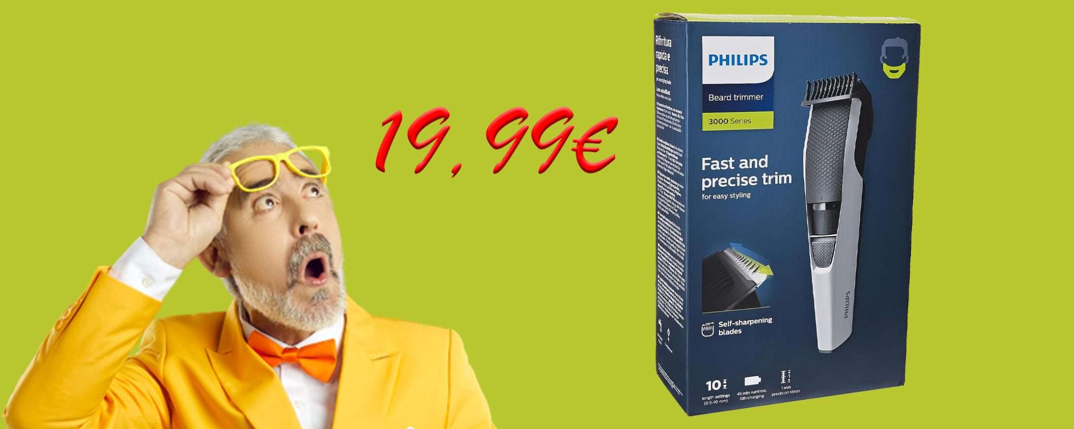 Rasoio elettrico per barba/capelli Philips in SUPER sconto a 19,99€ Rasoio elettrico per barba/capelli Philips in SUPER sconto a 19,99€
