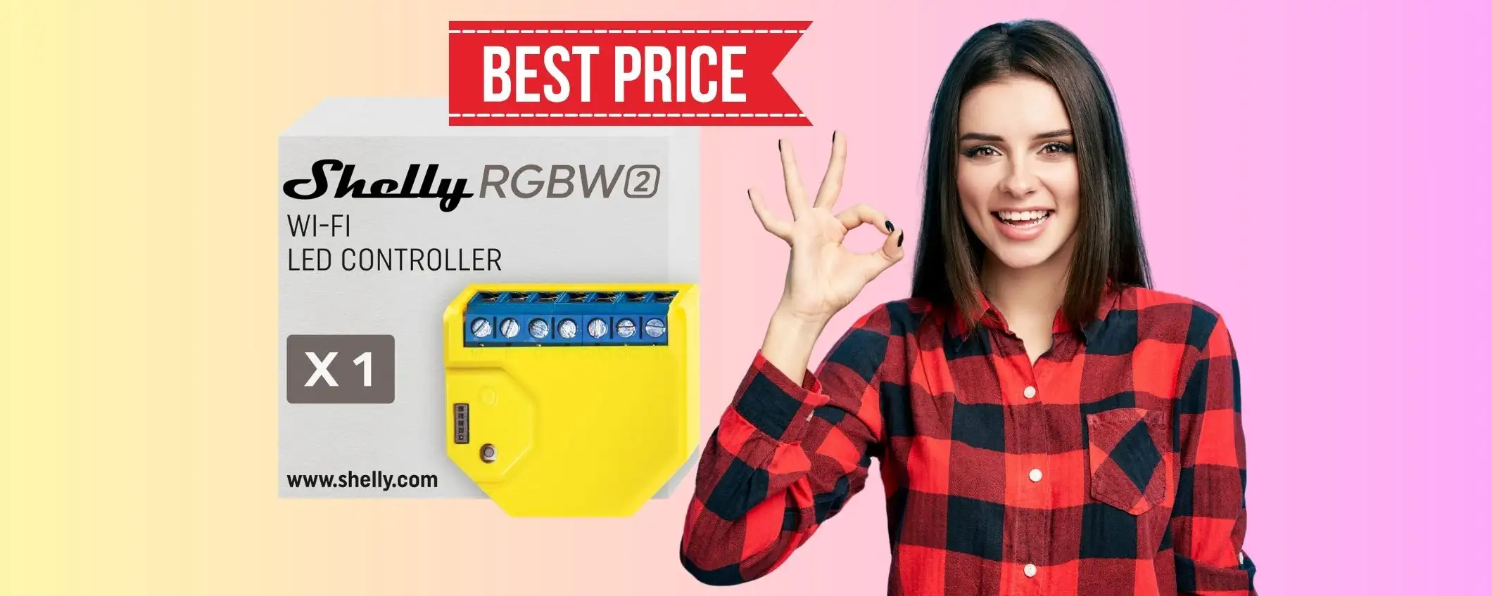 Relè Shelly RGBW2 per strisce LED e lampadine smart al MINIMO STORICO Relè Shelly RGBW2 per strisce LED e lampadine smart al MINIMO STORICO