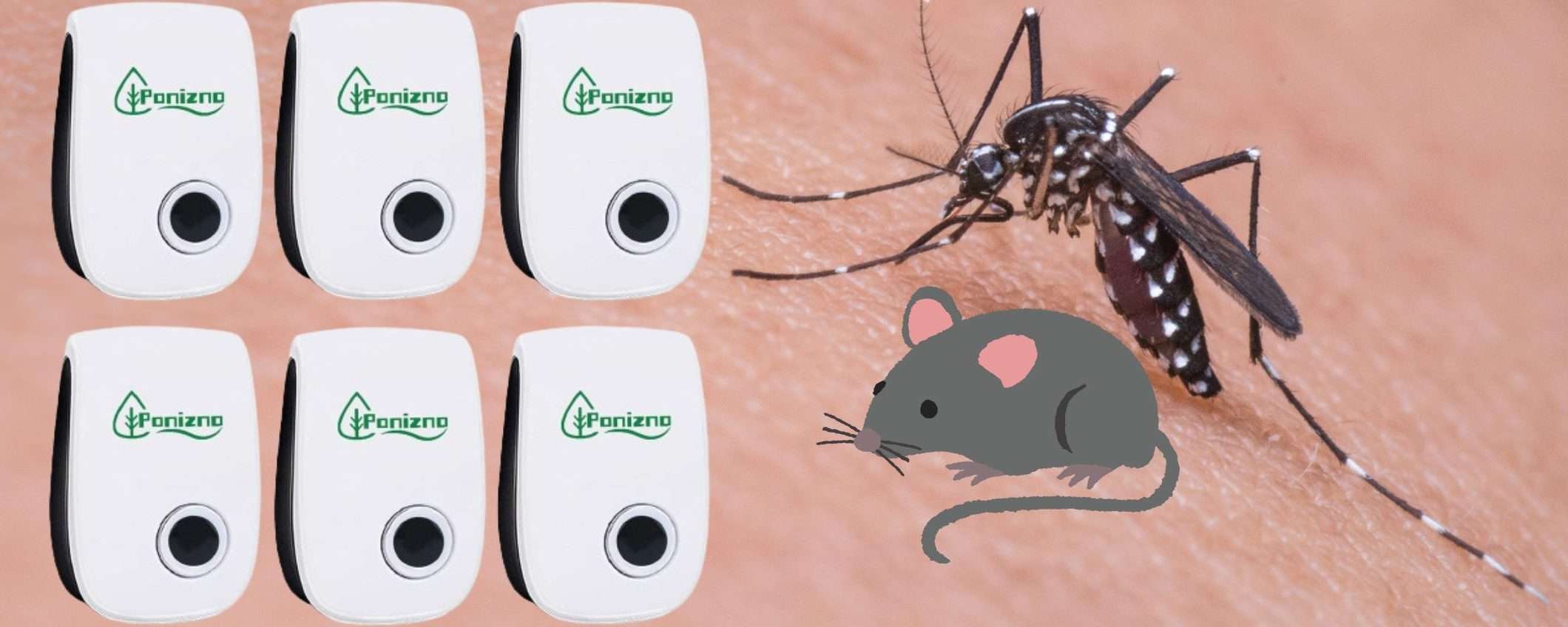 Elimina il fastidio di ZANZARE e topi con 3,75€: genialata a ULTRASUONI Elimina il fastidio di ZANZARE e topi con 3,75€: genialata a ULTRASUONI