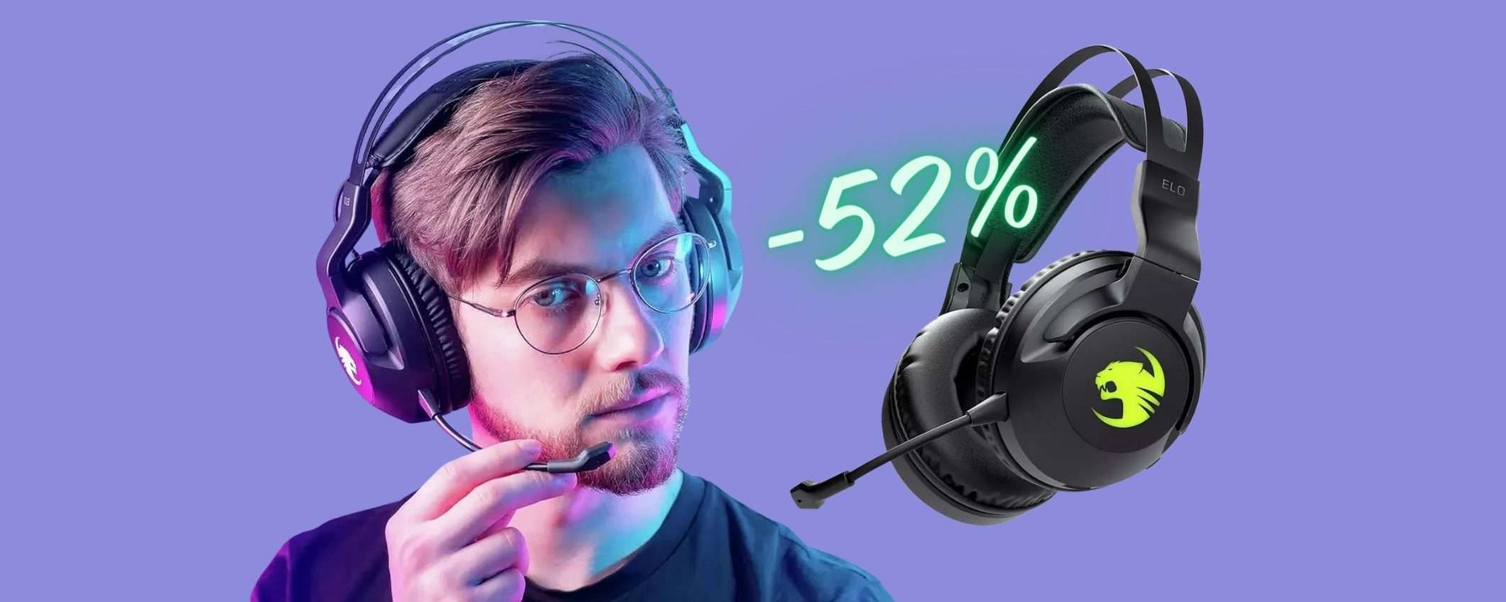 Roccat Elo: cuffie wireless da Gaming al PREZZO più BASSO di SEMPRE (-52%) Roccat Elo: cuffie wireless da Gaming al PREZZO più BASSO di SEMPRE (-52%)